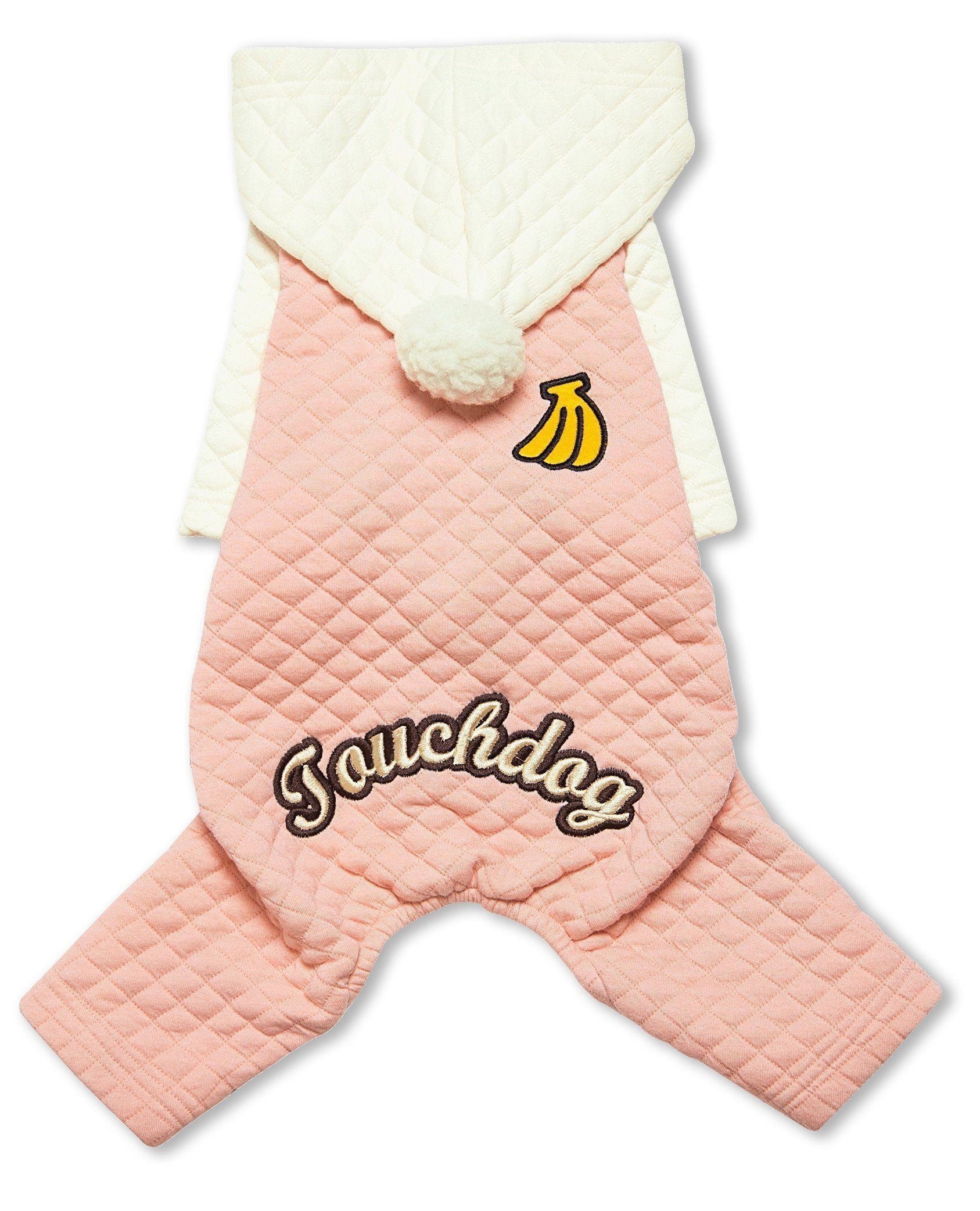 Designer Quilted Full-Body Hooded Dog Sweater