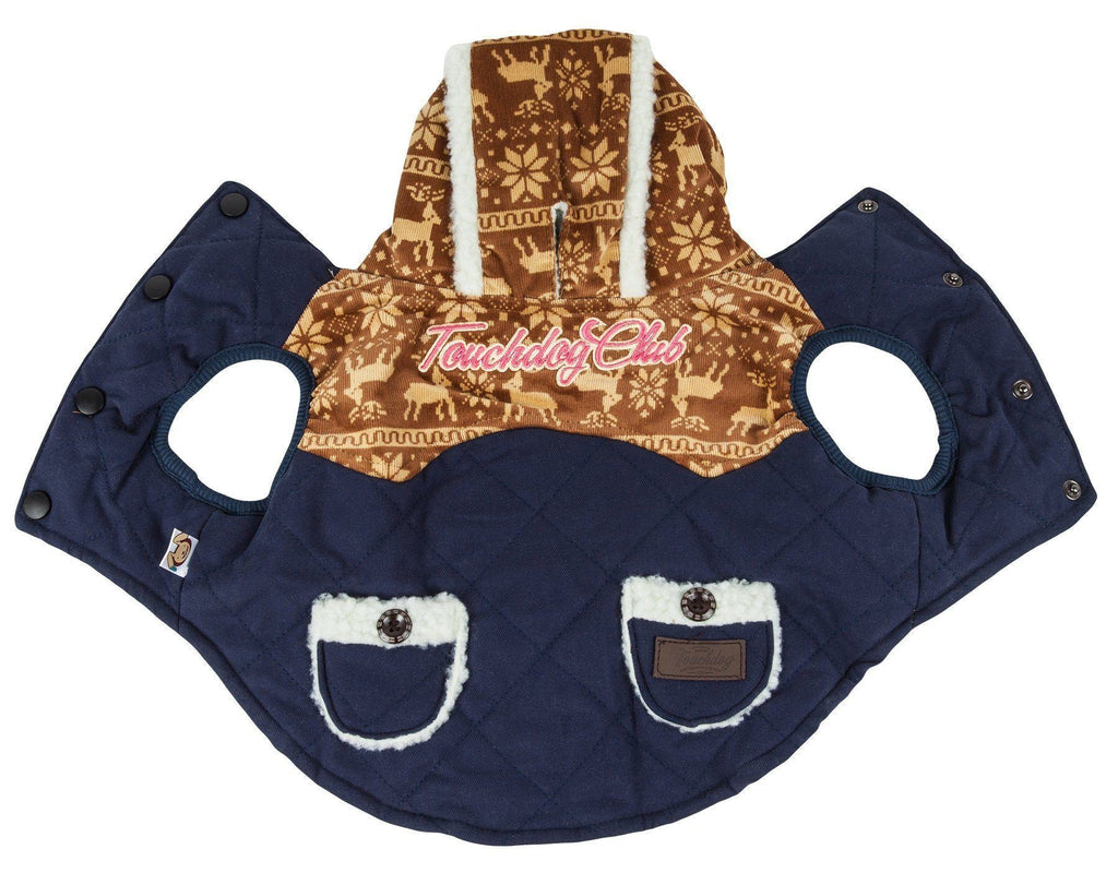 Snowadayz Pom Pom Hooded Fashion Dog Jacket