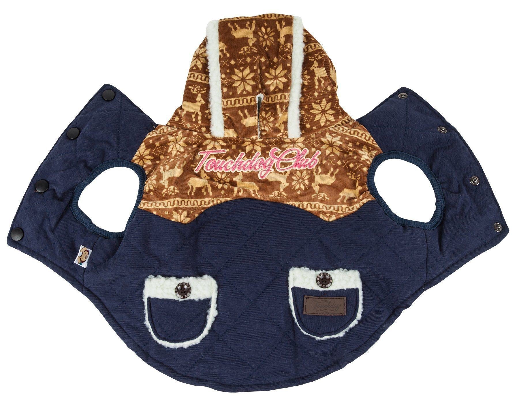 Snowadayz Pom Pom Hooded Fashion Dog Jacket