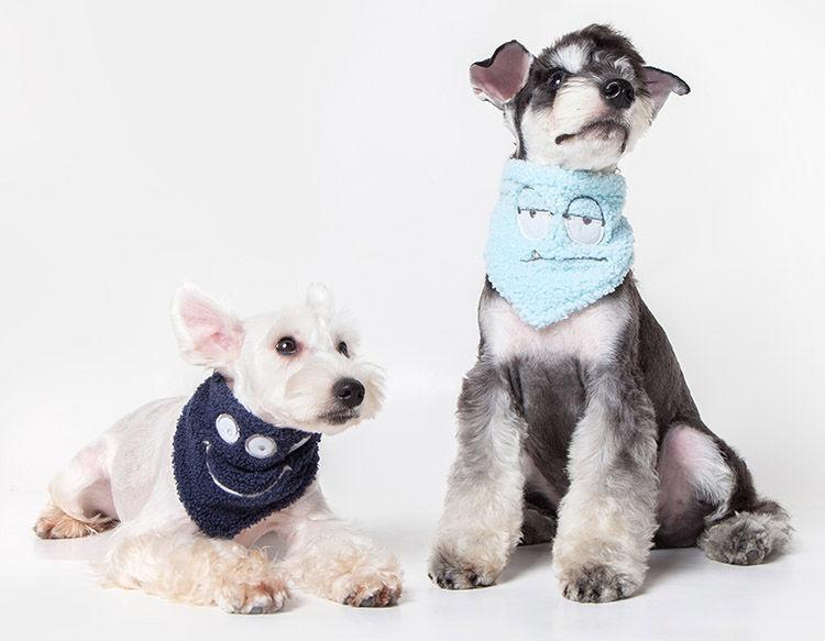 Dizzy-Eyed Cyclops Cotton Hook-and-Loop Dog Bandana and Scarf