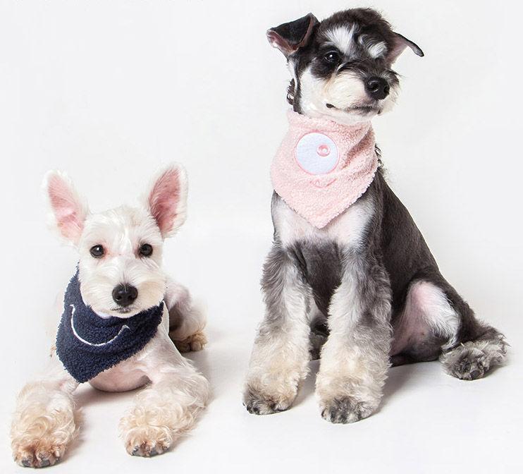 Dizzy-Eyed Cyclops Cotton Hook-and-Loop Dog Bandana and Scarf