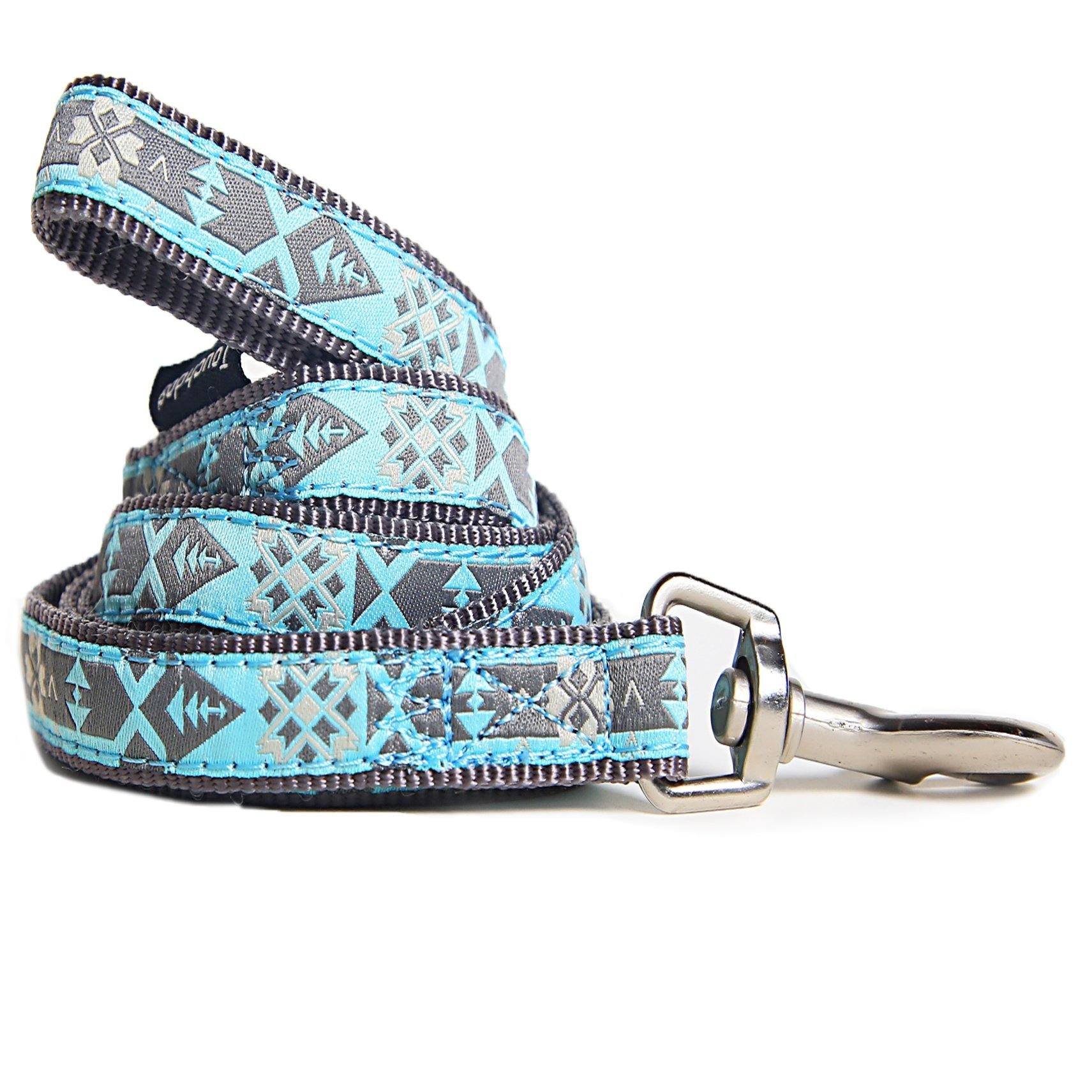 Shape Patterned Tough Stitched Embroidered Collar and Leash
