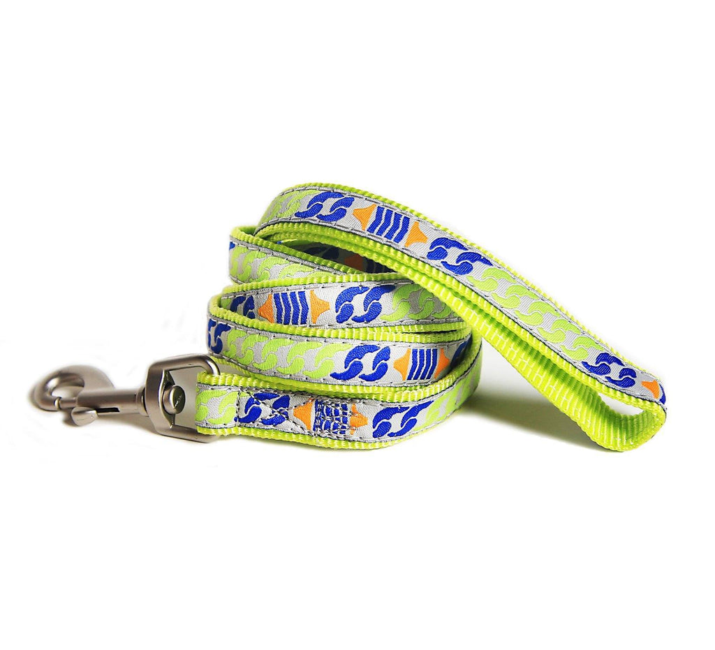 Tough Stitched Durable Embroidered Leash and Harness – Yellow