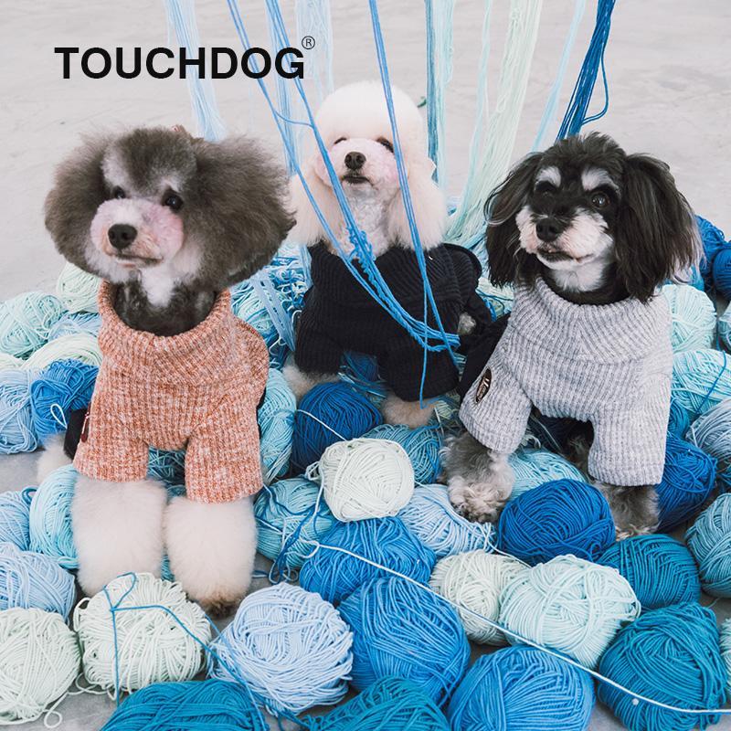 Vogue Neck-Wrap Full Body Fashion Dog Sweater Outfit
