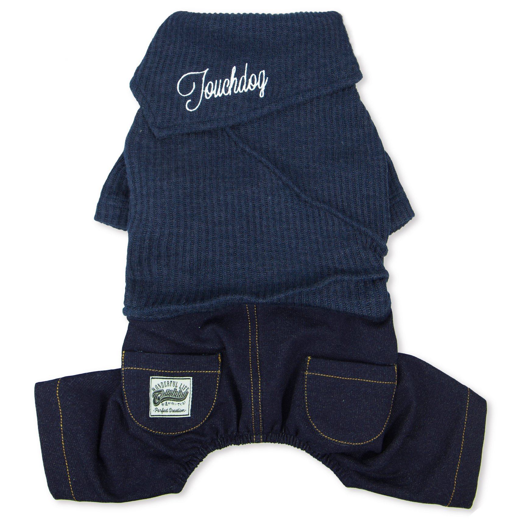 Vogue Neck-Wrap Full Body Fashion Dog Sweater Outfit