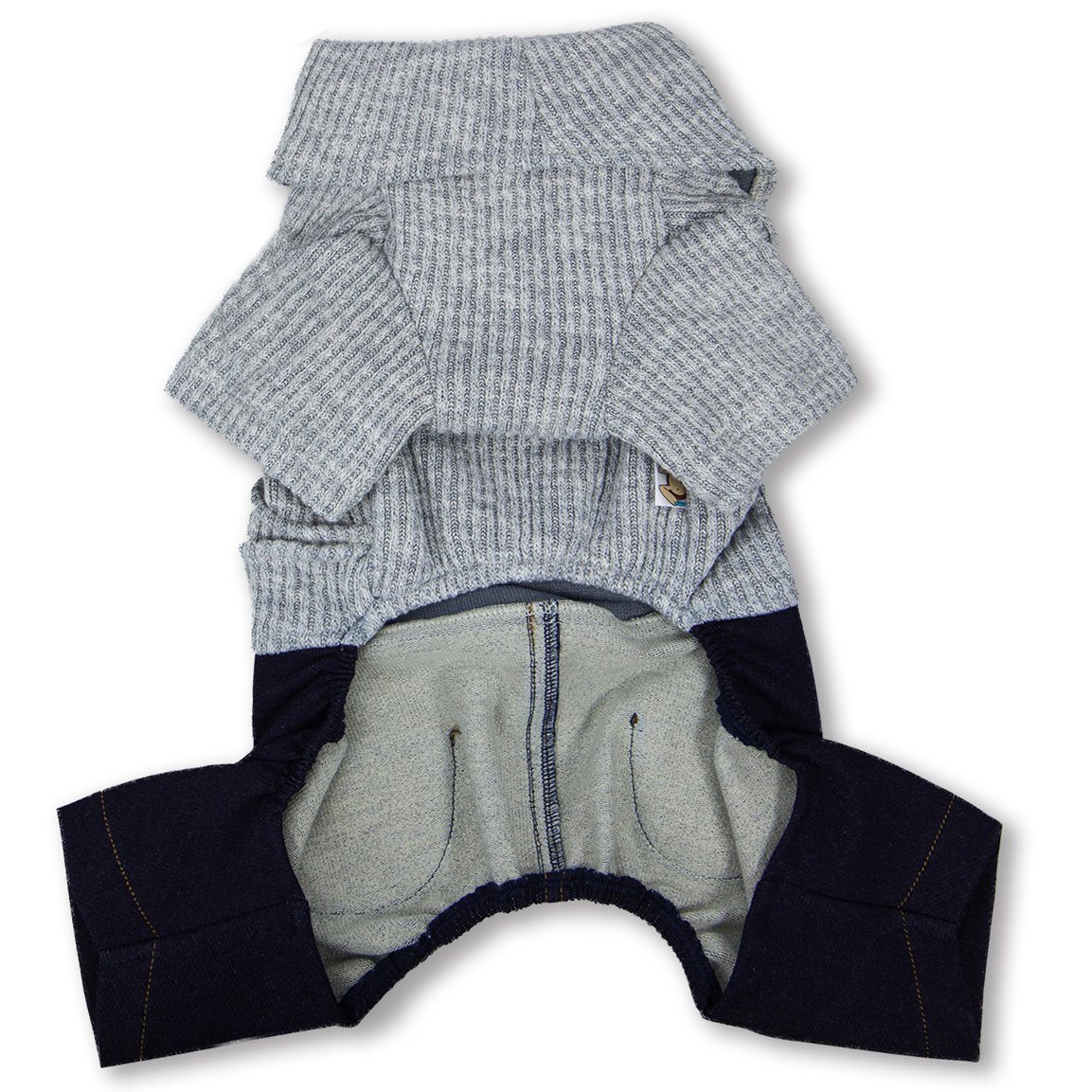 Vogue Neck-Wrap Full Body Fashion Dog Sweater Outfit