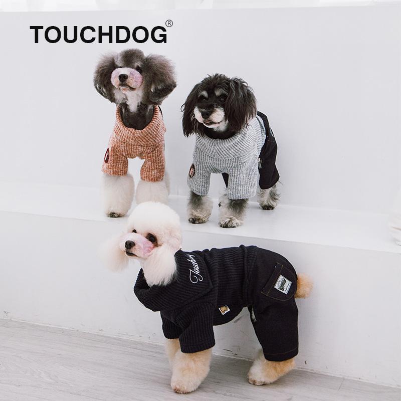 Vogue Neck-Wrap Full Body Fashion Dog Sweater Outfit